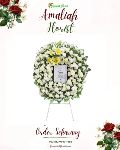 Krans Bunga Duka Cita di Cikeusal Kidul